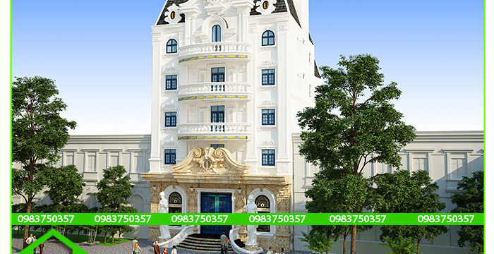 Thiết Kế Khách Sạn Tân Cổ Điển Đẹp Sang Trọng Tại Đà Lạt ( MS: KS 0003)